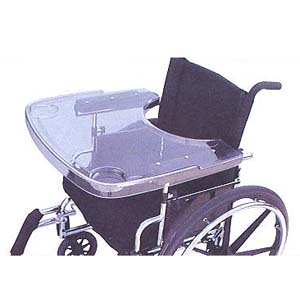 Image Produit Plateau transparent pour fauteuil roulant