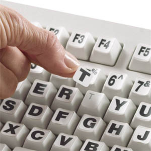 Image Produit Lettres géantes pour clavier d'ordinateur