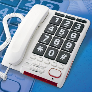 Image Produit Téléphone grosses touches braillées HD MAX Ampli