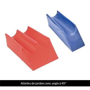 Image Produit Attelles de jambes avec angle de 45°