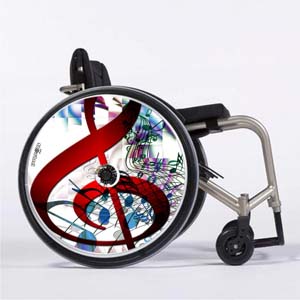 Image Produit Flasque fauteuil roulant collection Musique