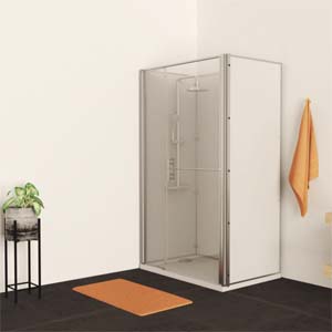 Image Produit Cabine de douche intégrale Line 400, 2 portes superposées