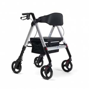 Image Produit Déambulateur bariatrique pliable à 4 roues Goliat