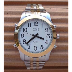 Image Produit Montre parlante bicolore métallique