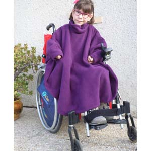 Image Produit Cape polaire pour fauteuil roulant avec corset siège Enfant/Adulte