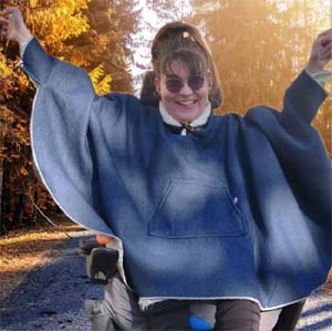 Image Produit Poncho Jean été ou hiver