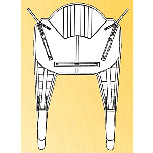 Image Produit Harnais forte corpulance de luxe molletonné à boucles ArjoHuntleigh