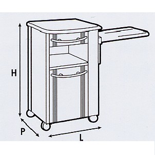 Image Produit Chevet Tamal avec table intégrée cachée