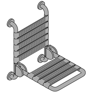 Image Produit Siège de douche rabattable avec dossier