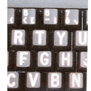 Image Produit Clavier Artalice avec grosses lettres blanches sur fond noir