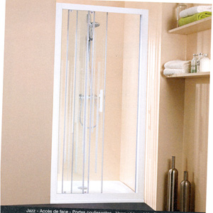 Image Produit Paroi de douche Jazz avec porte coulissante 3 vantaux